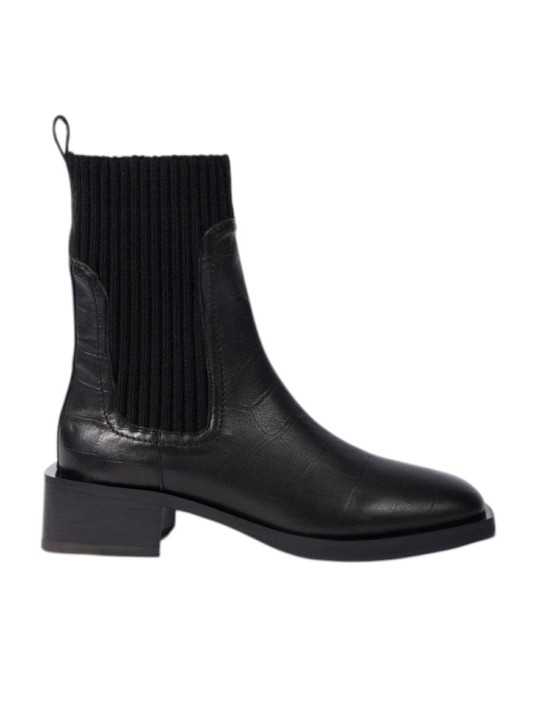 Boots Chelsea chaussettes embossé croco Matola Paul Smith Femme W1S MAT03 WLEA 79 boutique Strasbourg shop store shoes profil