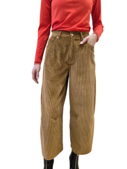 Pantalon velours côtelé camel ballon Paul Smith Femme W1R 404T W11328 13 boutique Strasbourg mode vêtement store shop front