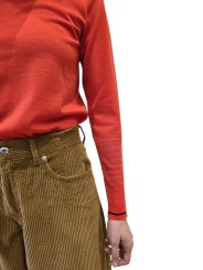 Pantalon velours côtelé camel ballon Paul Smith Femme W1R 404T W11328 13 boutique Strasbourg mode vêtement store shop détail