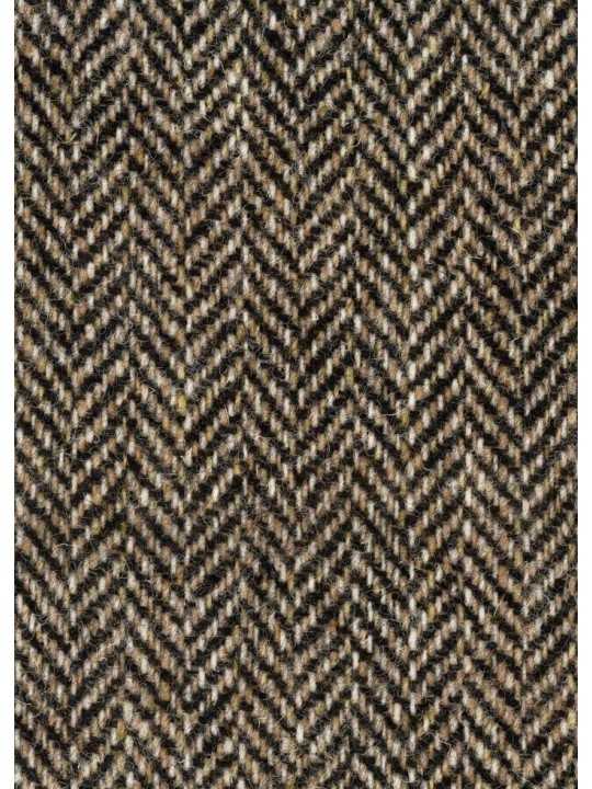 VESTE HARRIS TWEED CHEVRON BRUN ECRU CROISEE 1 BOUTON W1R 449JA W03205 61 PAUL SMITH