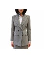 VESTE HARRIS TWEED CHEVRON BRUN ECRU CROISEE 1 BOUTON W1R 449JA W03205 61 PAUL SMITH