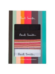 Pack boxers noir blanc baya rouge Paul Smith Homme M1A 914 M3PKK 1A boutique Strasbourg slips shop store mode boite