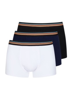 Pack boxers noir navy blanc élastique rayé Paul Smith Homme M1A 915 P3PK66 1A boxers Strasbourg