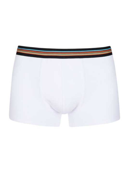 Pack boxers noir navy blanc élastique rayé Paul Smith Homme M1A 915 P3PK66 1A boutique STrasbourg store accessoire slip blanc