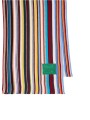 Echarpe fine rayée baya bleu jaune Paul Smith Homme M1A 151F T542 92A boutique Strasbourg accessoire store shop scarf détail