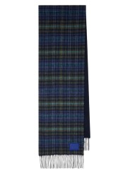 Echarpe tartan bleu vert ou unie navy 30x180 Paul Smith Homme M1A 150K W236 47 boutique accessoire Strasbourg shop store front