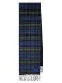 Echarpe tartan bleu vert ou unie navy 30x180 Paul Smith Homme M1A 150K W236 47 boutique accessoire Strasbourg shop store front