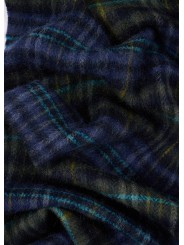 Echarpe tartan bleu vert ou unie navy 30x180 Paul Smith Homme M1A 150K W236 47 boutique accessoire Strasbourg shop store style