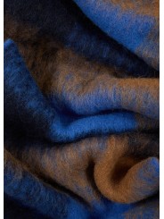 Echarpe épaisse carreaux bleu roi camel 26x220 Paul Smith Homme M1A 150T W210 47 boutique Strasbourg accessoire store style