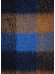 Echarpe épaisse carreaux bleu roi camel 26x220 Paul Smith Homme M1A 150T W210 47 boutique Strasbourg accessoire store zoom