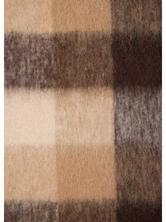 Echarpe épaisse carreaux choco sable 26x220 Paul Smith Homme M1A 150T W210 62 zoom