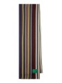 Echarpe fine rayée baya marron vert Paul Smith Homme M1A 151F W102 47 boutique Strasbourg accessoire shop store face