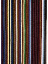 Echarpe fine rayée baya marron vert Paul Smith Homme M1A 151F W102 47 boutique Strasbourg accessoire shop store zoom