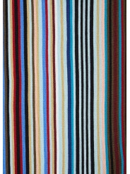 Echarpe fine rayée baya bleu jaune Paul Smith Homme M1A 151F T542 92A boutique Strasbourg accessoire store shop scarf zoom