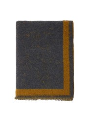 Plaid gris jaune Paul Smith Book Club 135x177cm Paul Smith Homme M1A 153T W239 76 boutique Strasbourg déco shop store vue