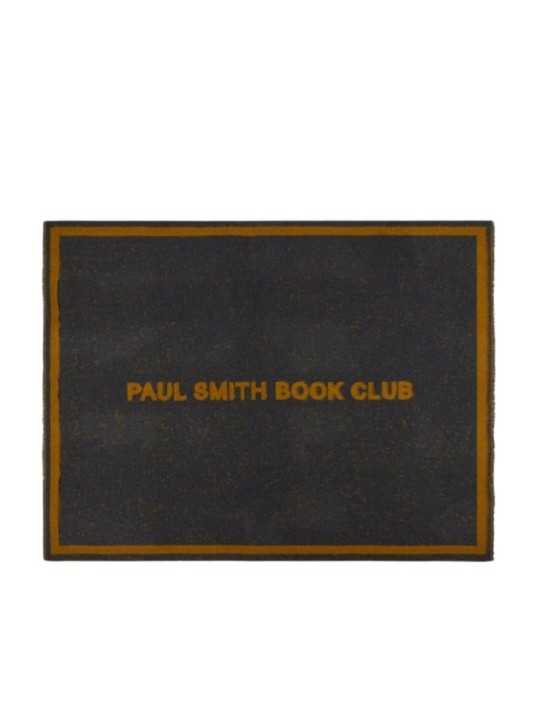 Plaid gris jaune Paul Smith Book Club 135x177cm Paul Smith Homme M1A 153T W239 76 boutique Strasbourg déco shop store front