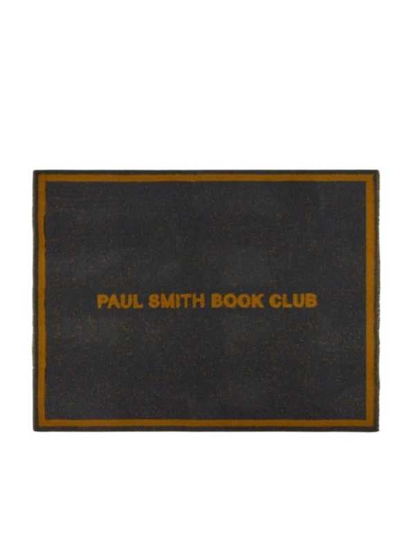 Plaid gris jaune Paul Smith Book Club 135x177cm Paul Smith Homme M1A 153T W239 76 boutique Strasbourg déco shop store front