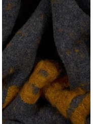 Plaid gris jaune Paul Smith Book Club 135x177cm Paul Smith Homme M1A 153T W239 76 boutique Strasbourg déco shop store style