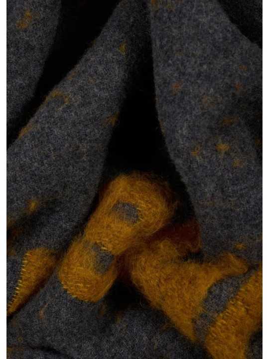 Plaid gris jaune Paul Smith Book Club 135x177cm Paul Smith Homme M1A 153T W239 76 boutique Strasbourg déco shop store style
