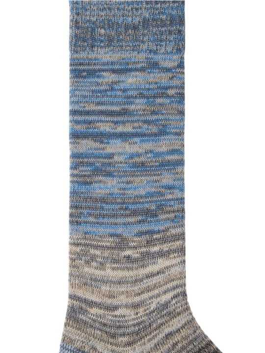 Chaussettes chinées ciel taupe Paul Smith Homme M1A 380CI W142 71 boutique Strasbourg accessoire shop store zoom