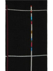 Chaussettes noires quadrillée baya Paul Smith Homme M1A 380CI W147 79 boutique Strasbourg accessoire shop store zoom