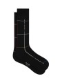 Chaussettes noires quadrillée baya Paul Smith Homme M1A 380CI W147 79 boutique Strasbourg accessoire shop store flat