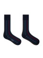 Chaussettes navy rayée verticale multi Paul Smith Homme M1A 380CI W155 47 Strasbourg boutique accessoire shop store front