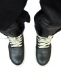SNEAKERS GEOBASKET NOIR MILK RU02F 4894 LCO 911 RICK OWENS HOMME Strasbourg dessus
