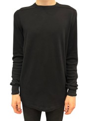 TSHIRT LEVEL S JERSEY EPAIS NOIR RU02F 4266 JDC 09 RICK OWENS HOMME Strasbourg face