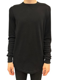 TSHIRT LEVEL S JERSEY EPAIS NOIR RU02F 4266 JDC 09 RICK OWENS HOMME Strasbourg face