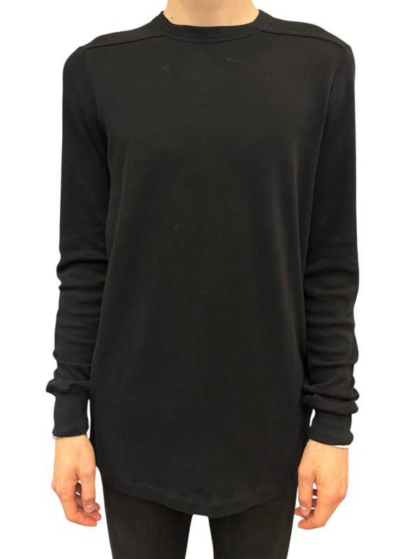 TSHIRT LEVEL S JERSEY EPAIS NOIR RU02F 4266 JDC 09 RICK OWENS HOMME Strasbourg face