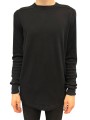 TSHIRT LEVEL S JERSEY EPAIS NOIR RU02F 4266 JDC 09 RICK OWENS HOMME Strasbourg face