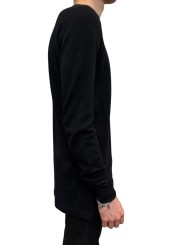TSHIRT LEVEL S JERSEY EPAIS NOIR RU02F 4266 JDC 09 RICK OWENS HOMME Strasbourg profil