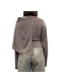 PULL SCARF TOP RAISIN GRAPPE MANCHES LONGUES ECHARPE RP02F 5622 M 86 RICK OWENS dos