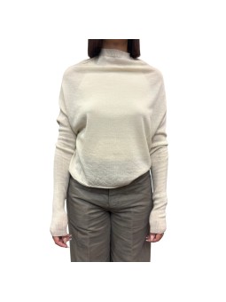 PULL LS CRATER NATUREL RP02F 5629 M 21 RICK OWENS FEMME STRASBOURG face