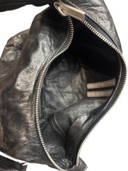 SAC MINI CUIR SOUPLE NOIR DISCO JEMINI BAG RA02F 0920 LBE 09 RICK OWENS FEMME intérieur 2