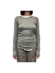 TSHIRT MANCHES LONGUES RIB LST DARK PEARL RP02F 5202 MR 48 RICK OWENS FEMME face