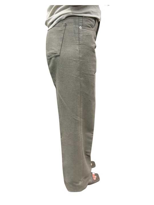 PANTALON LARGE MOLLESKIN BROSSE DARK PEARL GETH JEANS RP02F 5350 MOR 48 RICK OWENS profil