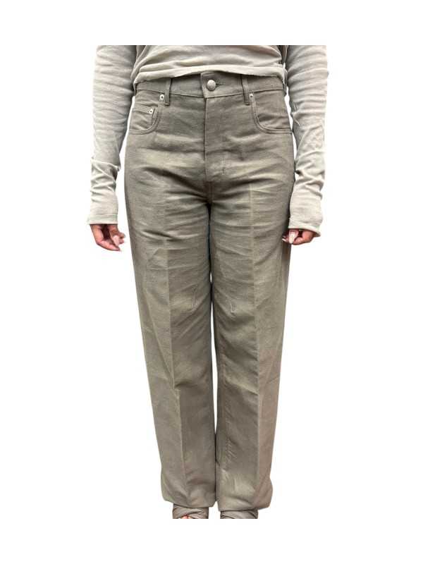 PANTALON LARGE MOLLESKIN BROSSE DARK PEARL GETH JEANS RP02F 5350 MOR 48 RICK OWENS face