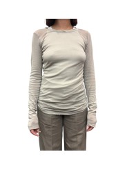 TSHIRT MANCHES LONGUES RIB LST PEARL RP02F 5202 MR 08 RICK OWENS FEMME