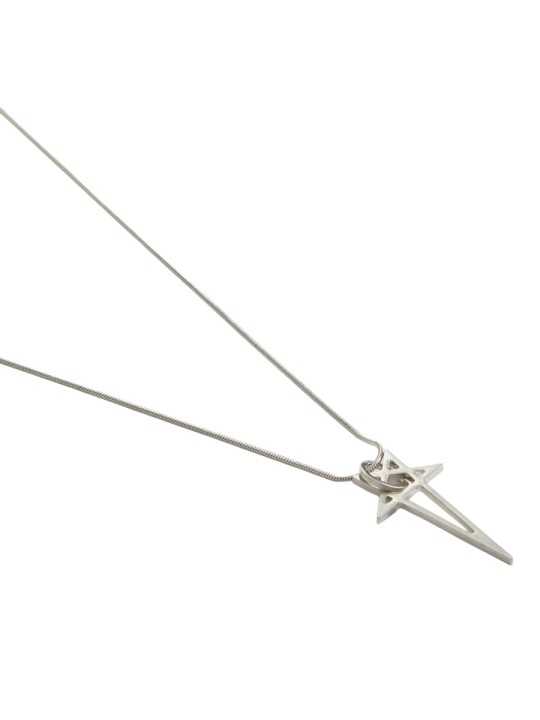 COLLIER PENTAGRAM CHARM PALLADIO RJ000066 MMT 128 RICK OWENS HOMME Strasbourg solo 2