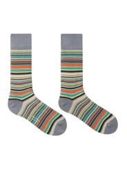 Pack 3 chaussettes baya gris bleu orange Paul Smith Homme M1A SOCK W3PCR 1 accessoire boutique Strasbourg shop store gris