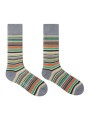 Pack 3 chaussettes baya gris bleu orange Paul Smith Homme M1A SOCK W3PCR 1 accessoire boutique Strasbourg shop store gris
