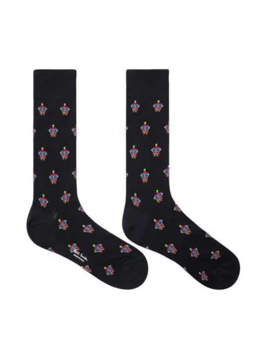 Pack 3 chaussettes robots lettres dino Paul Smith Homme M1A SOCK W3PCR 2 accessoire Strasbourg boutique store robot