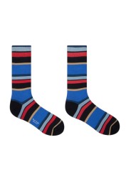 Pack 3 chaussettes rayures ciel bleu vert Paul Smith Homme M1A SOCK W3PCR 3 Strasbourg store boutique accessoire shop bleu