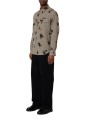 Chemise écrue quadrillé print fleur noir coton viscose Paul Smith homme M2R 412Z W22802 79 boutique vêtement Strasbourg mode loo