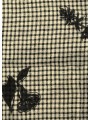 Chemise écrue quadrillé print fleur noir coton viscose Paul Smith homme M2R 412Z W22802 79 boutique vêtement Strasbourg mode zo