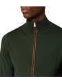 Gilet vert zippé gorge ocre Paul Smith Homme M2R A057 W22827 38 boutique vêtement mode Strasbourg shop store col