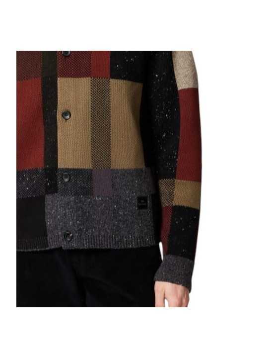 Gilet veste patch camel noir brique Paul Smith Homme M2R A061 W22838 78 boutique vêtement mode Strasbourg shop store bas