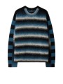 Pull rayé col rond noir bleu Paul Smith Homme M2R A064 W22833 79 vêtement mode boutique Strasbourg store shop face